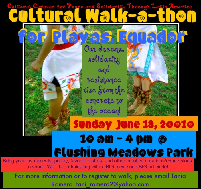 Come walk for solidarity with the people of Playas Ecuador 